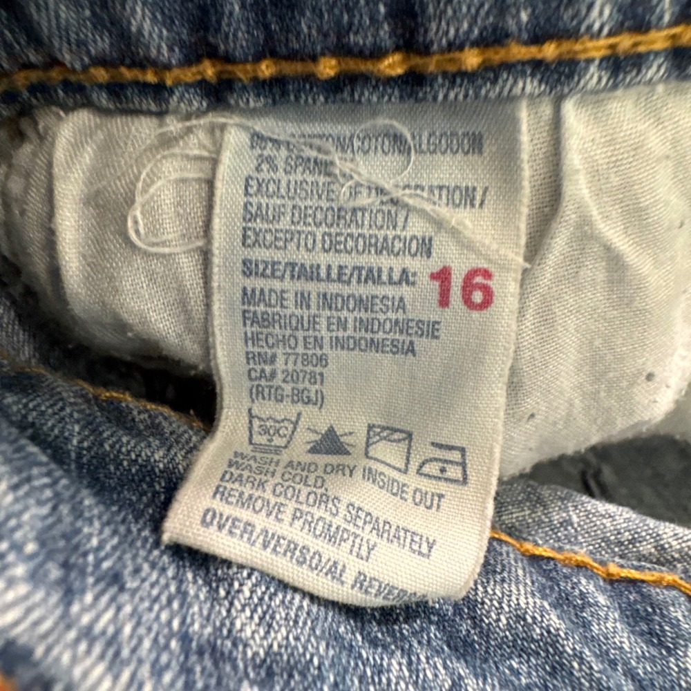 VTG Y2K Tommy Hilfiger Jeans Womens 16 Light Wash Denim Logo Bootcut Retro - Picture 4 of 11